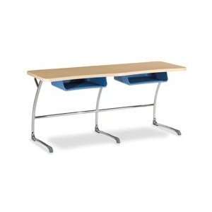   Zuma Student Desk with Two Book Boxes (22 x 60 x 27): Home & Kitchen