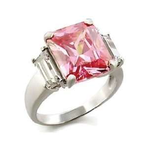  Jens Celebrity Inspired Pink CZ Engagement Ring   8 