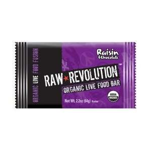 Raw Revolution Kosher Organic Live Food Bar Raisin & Chocolate    2.2 