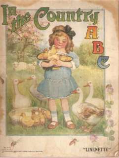 1924 Linenette In the Country ABC Book Gabriel  