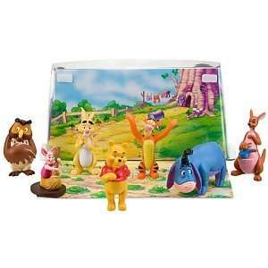  Disney Winnie the Pooh & Friends Figurine Set: Toys 