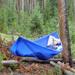 Grand Trunk Ultralight Blue Hammock Jungle Sleep Shelter Camping 