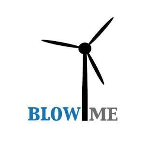  blow me wind turbine Round Stickers: Arts, Crafts & Sewing