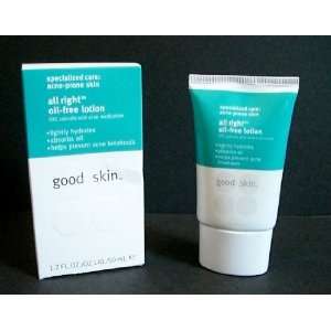 Good Skin: All Right Oil Free Lotion, Specialized Care for Acne Prone 