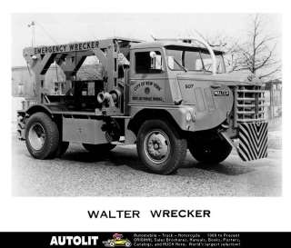 1952 Walter NY DPW Wrecker Tow Truck Factory Photo  