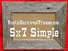rustic barnwood barn wood picture photo frame 5x7 Flat