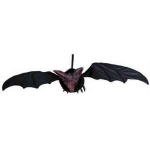   36 Hanging Bat Halloween Prop with Blinking LED Eyes: Home & Kitchen