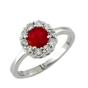  14K Diamond and Ruby Ring Grande Jewelry