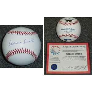  Willie Smith Signed MLB Baseball: Sports & Outdoors