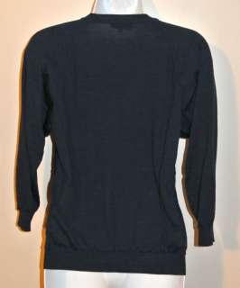 NEW Jaeger Navy Button Button Sweater S  