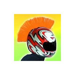 Orange Motorcycle Dirtbike ATV Helmet Mohawk Mohawks by Helmets Gone 