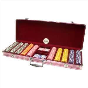   Ladies Rose Dice Chip Poker Set Size 500 Piece