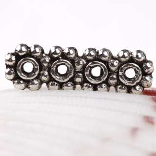 200pc Tibetan Silver Daisy Spacer4holes Beads 8mm CA460  