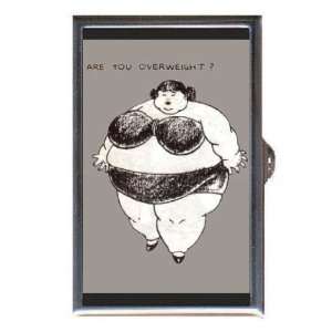 Fat Girl Retro Comic Funny Coin, Mint or Pill Box Made in USA