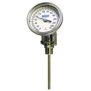 WIKA TI.32 Stainless Steel 304 Process Grade Bi Metal Thermometer, 3 