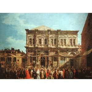  Acrylic Keyring Canaletto The Feast Day of St Roch