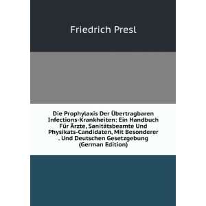  Gesetzgebung (German Edition) Friedrich Presl  Books