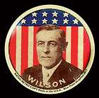 1912 Woodrow Wilson Win Wilson Campaign pinback  