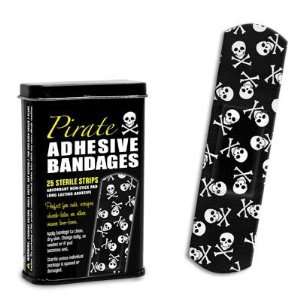    Pirate Skull and Bones Adhesive Bandages: Health & Personal Care