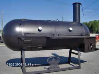 BBQ PIT SMOKER concession patio grill w/ gas starter  