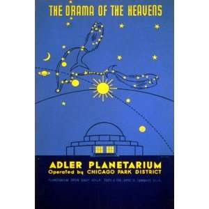 THE DRAMA OF THE HEAVENS ADLER PLANETARIUM CHICAGO AMERICAN US USA 