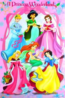 Princess Walt Disney WM343 Poster Wonderland New Mint  