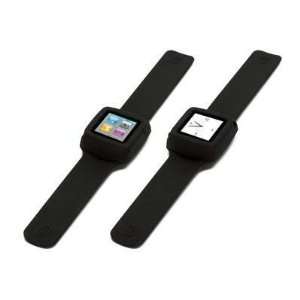   Digital Player Carrying Case Slap Ipod Nano 6 Black Wristband Silicone