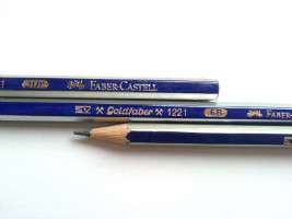 FABER CASTELL  12 Goldfaber Lead Pencils  3H  
