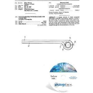  NEW Patent CD for WATCH BAND STRAP WITH RELEASABLE END 