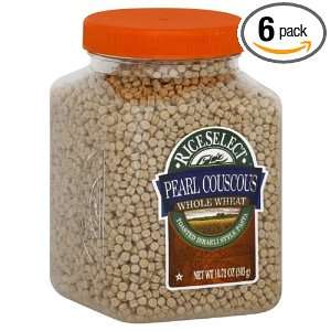 Rice Select Whole Wheat Pearl Couscous, 10.72 ounces(303 g) (Pack of 6 