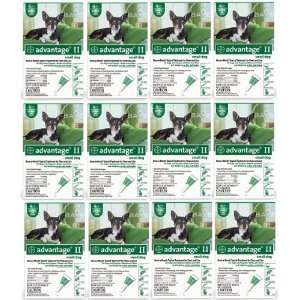  ADVANTAGE II Dog Flea Control 0 10lb Green 4 Month 12pk 