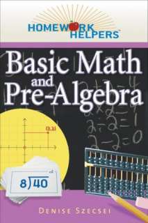 homework helpers basic math denise szecesi paperback $ 11 18