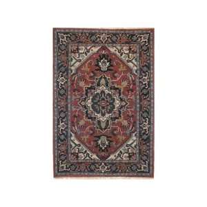   Heriz Rust / Navy Oriental Rug Size Runner 26 x 10