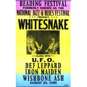  Whitesnake At the Reading Festival 14 X 22 Vintage Style 
