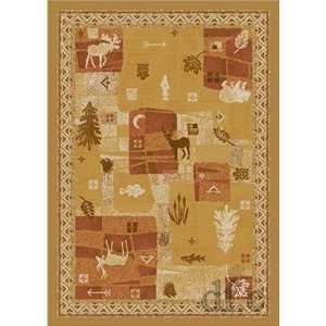  Signature Deer Trail Maize Country 7.7 ROUND Area Rug 