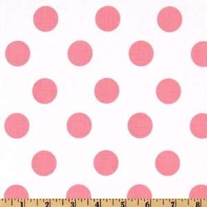  44 Wide Sugar & Spice Dot White/Pink Fabric By The Yard 