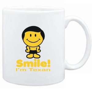  Mug White  Smile I am Texan   Man  Usa States Sports 