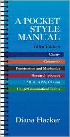 Pocket Style Manual, (0312204884), Diana Hacker, Textbooks   Barnes 