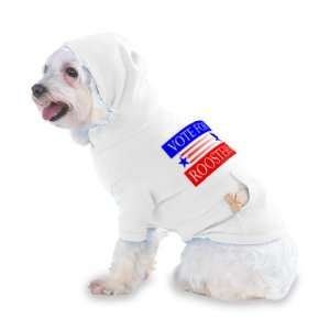 VOTE FOR PEACOCKS Hooded (Hoody) T Shirt with pocket for your Dog or 