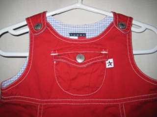 Tommy Hilfiger Red Logo Jumper Dress Girls 6 12 Months  