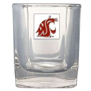    NCAA Washington State Cougars Square Rocks Glass