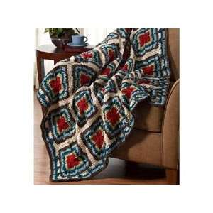   Country Cabin Throw Crochet Afghan Kit: Arts, Crafts & Sewing