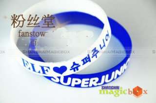 Colors Super Junior SJ Fans Wrist Band Bracelet #008  