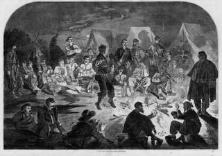 WINSLOW HOMER CIVIL WAR CAMPFIRE SOLDIERS PLAYING CARDS  