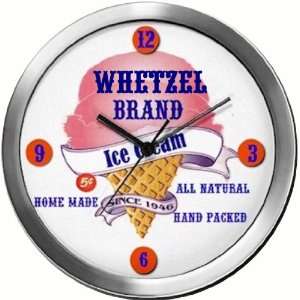  WHETZEL 14 Inch Ice Cream Metal Clock Quartz Movement 