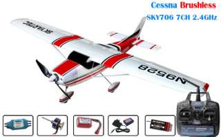 Brushless Skyartec CESSNA 182 5CH 2.4ghz Remote Control RC Airplane 