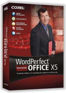 Corel WordPerfect Pro Professional Office X5 + BONUS Nuance PaperPort 