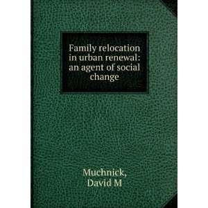   in urban renewal an agent of social change David M Muchnick Books