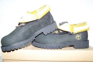 Boys or Girls NEW Timberland Rolltop Black/Gold Boots  