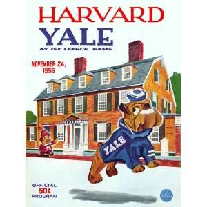  1956 Harvard Crimson vs. Yale Bulldogs 22 x 30 Canvas 